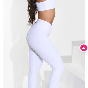 Croco Skin™ Leggings White